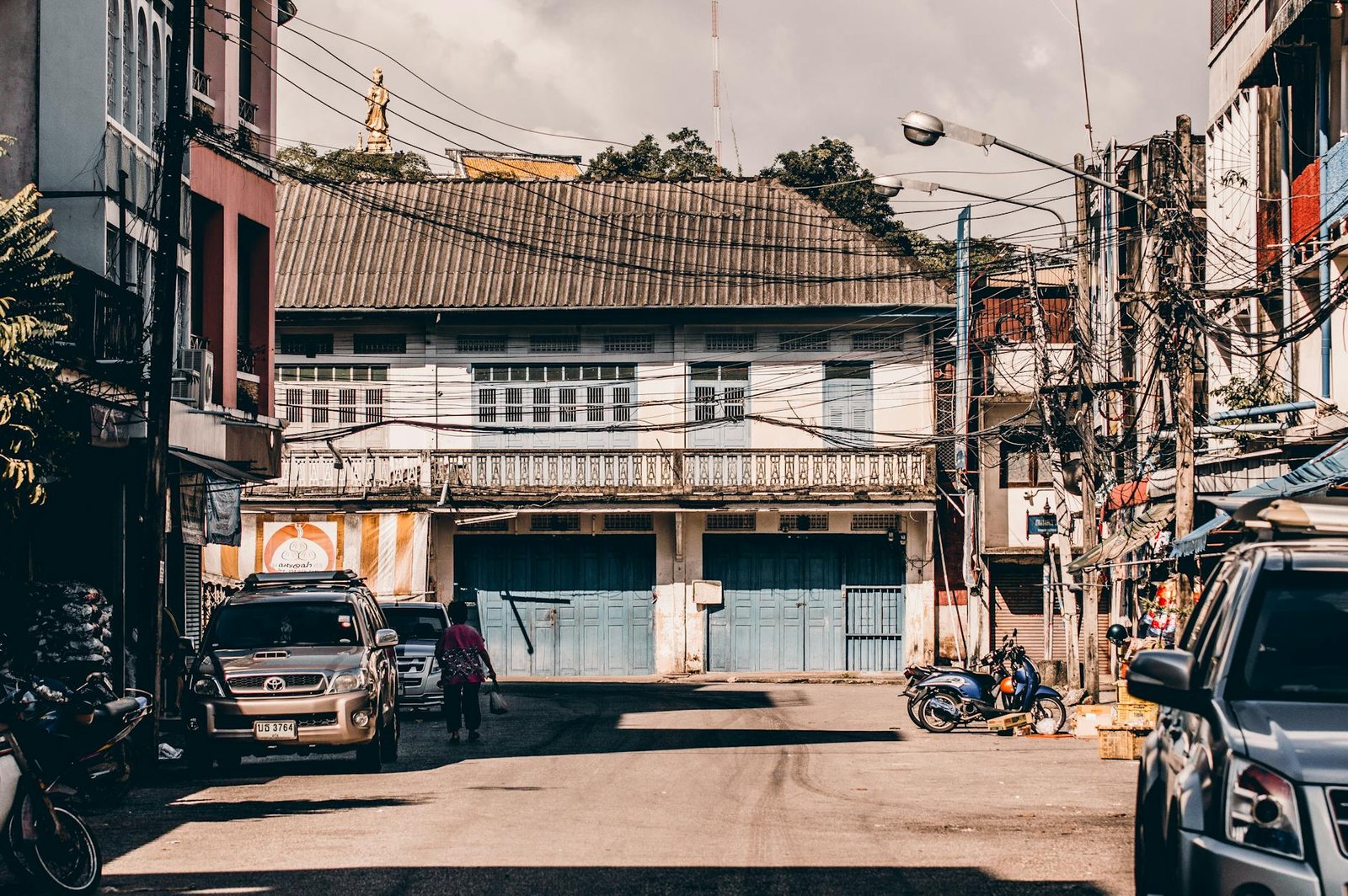 white painted house